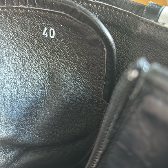 David’s Italian Leather Black Combat Boots - Picture 8 of 9